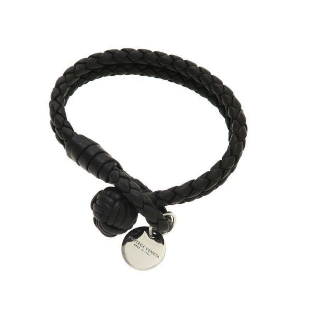 Bottega Veneta Leather Intrecciato Bracelet